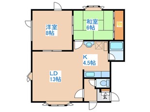 ロイヤルハイツ　ＨＩの物件間取画像